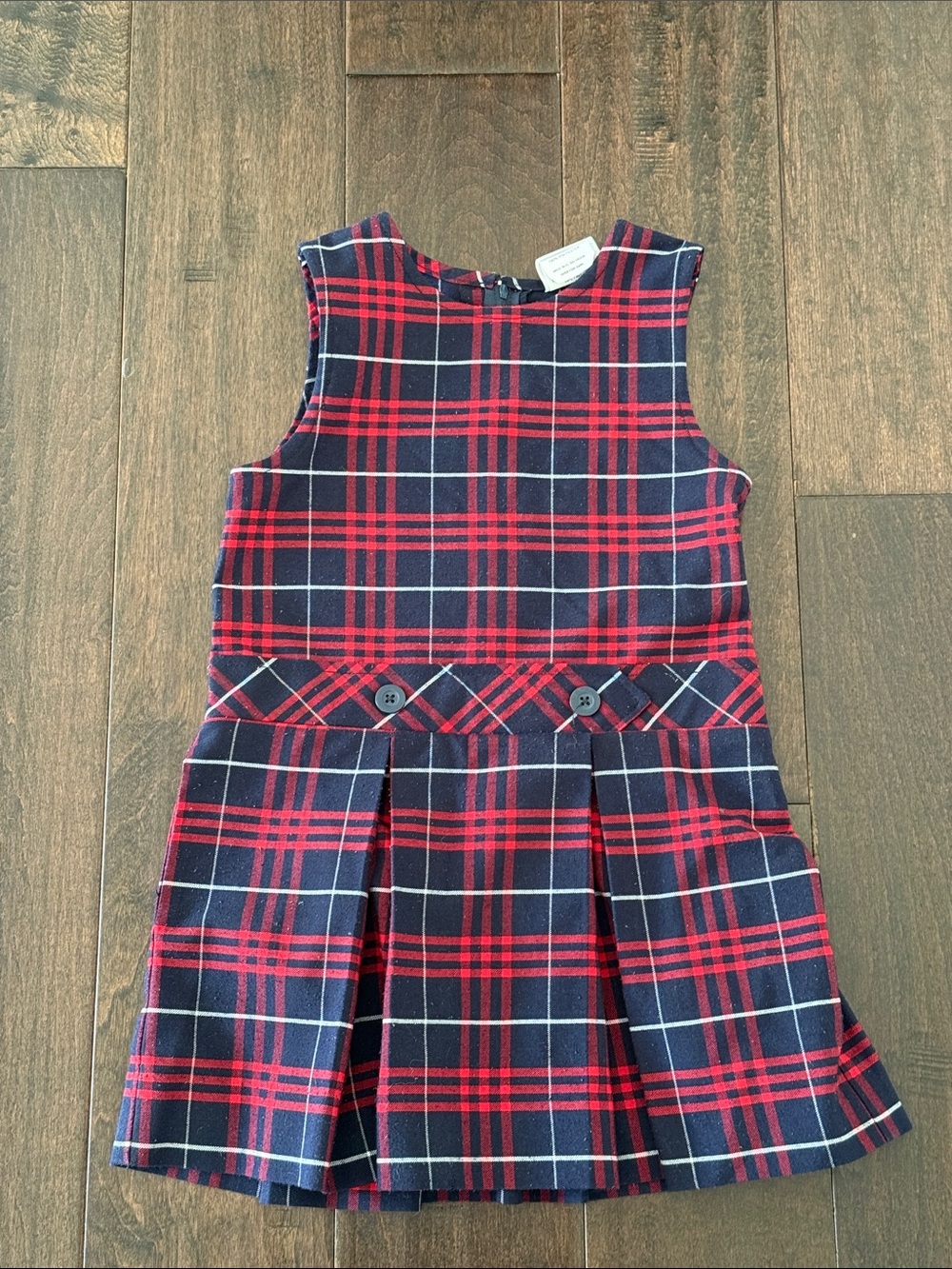 Elderwear Uniforms Navy and Red Plaid Girls Plaid 36 Jumper